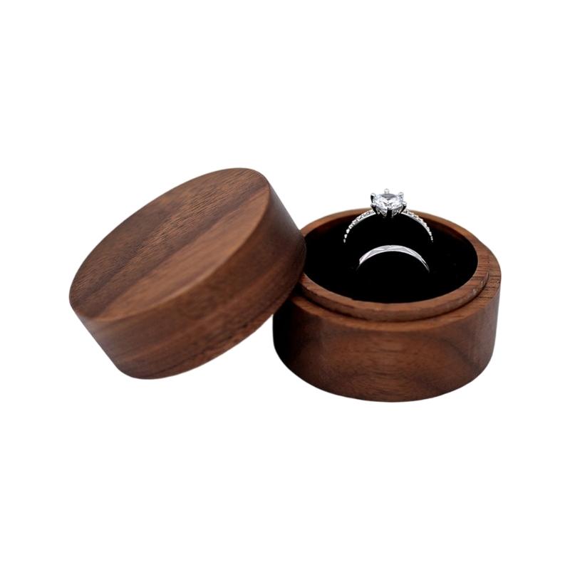 Rings Display Box Wood Rings Storage Case Jewellery Organiser Storage Chest For Engagement Proposal Jewelry Display