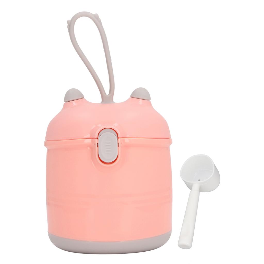 Milk Powder Box 2 Layers Portable Sealing Milk Powder Formula Dispenser Container with Spoon for