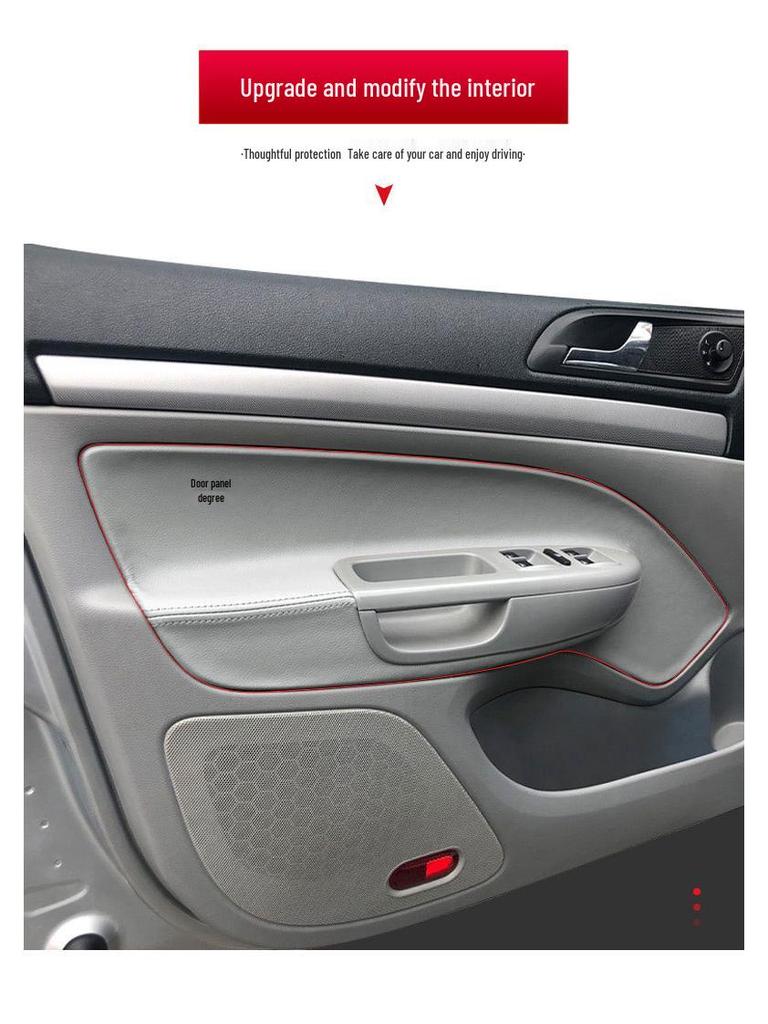 Leather Door Panel Wrap for Skoda Octavia (2007-2014) - Interior Armrest Modification