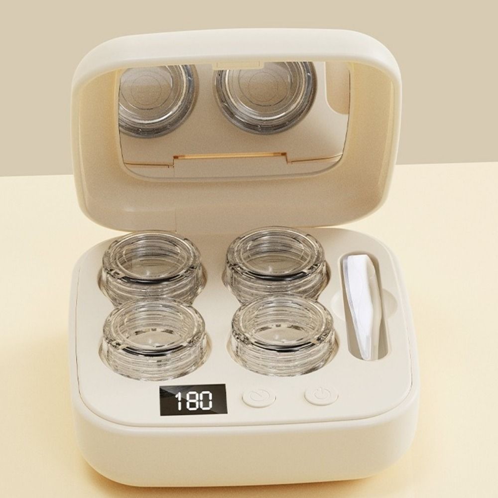 High-frequency Vibration Contact Lens Cleaner USB Rechargeable Ultrasonic Lens Cleaner  Travel Use