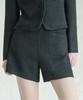 AVANDRESS Sara Tweed Mini Shorts Black