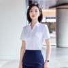Women's Short Sleeve Professional White Shirt