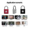 Mini Smart Fingerprint Padlock Usb Recharge Waterproof Electronic Lock Keyless Anti-theft Security Door Lock Luggage Suitcase
