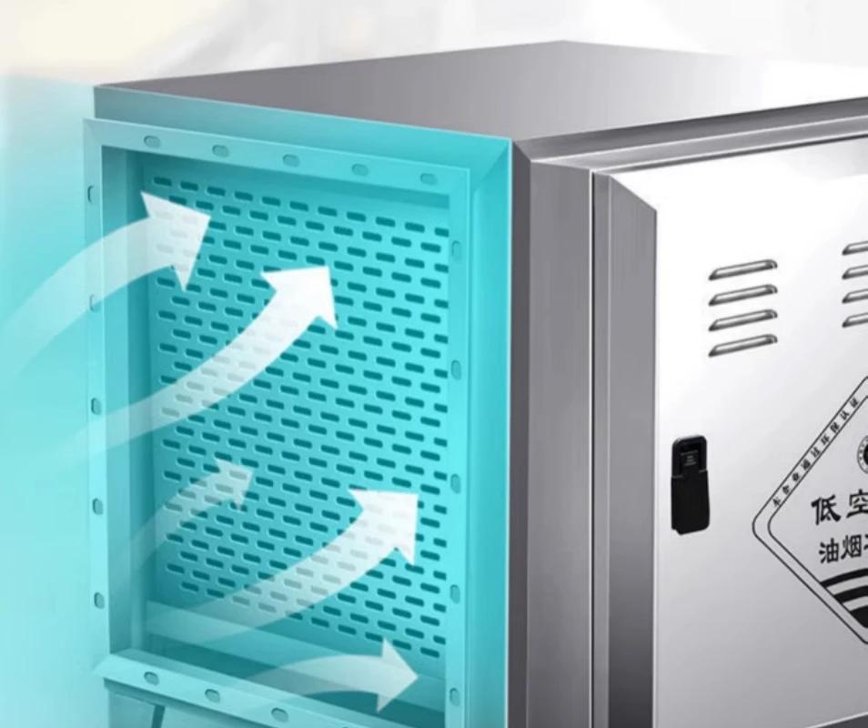 Low Altitude Commercial Range Hood Odor Removal Purification Integrated Smokeless Environmentally Friendly 4000 Air Volume