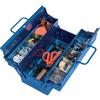 TRUSCO ST-350-B 2-Tier Tool Box, Blue, 350 x 160 x 215 mm