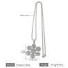 Yoga 7 Chakra Flower Om Aum Symbol Pendant Necklace for Women Men Stainless Steel Gold Color Hindu Reiki Healing Amulet Jewelry