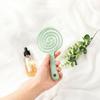 Hanging Hole Solid Color Hair Brush Mosquito Coil  Shape Scalp Massage Comb  Hair Accessories