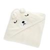 Hug Hug Honey Baby Swaddle, Newborn Fluffy Blanket, Bath Towel (White)