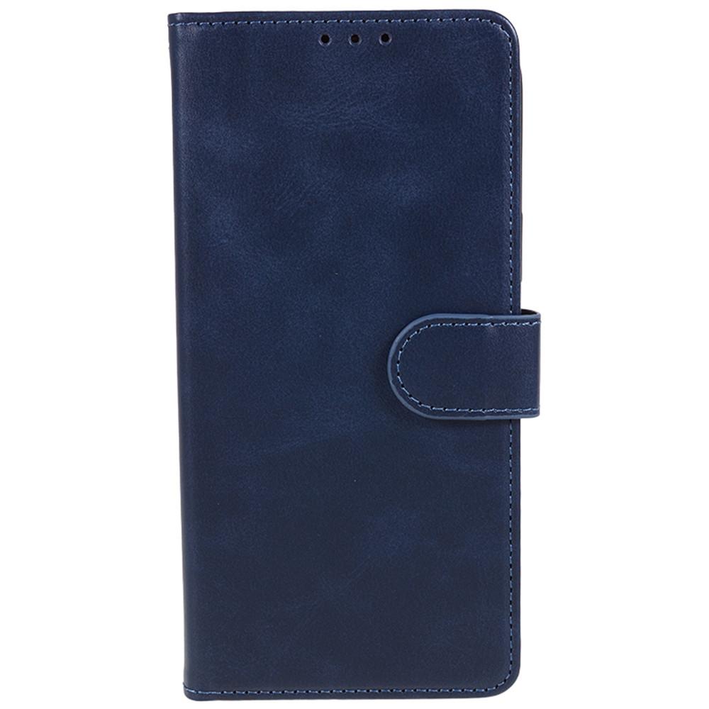 For iPhone 17 Air Case Calf Texture PU Leather Wallet Phone Cover with Wrist Strap
