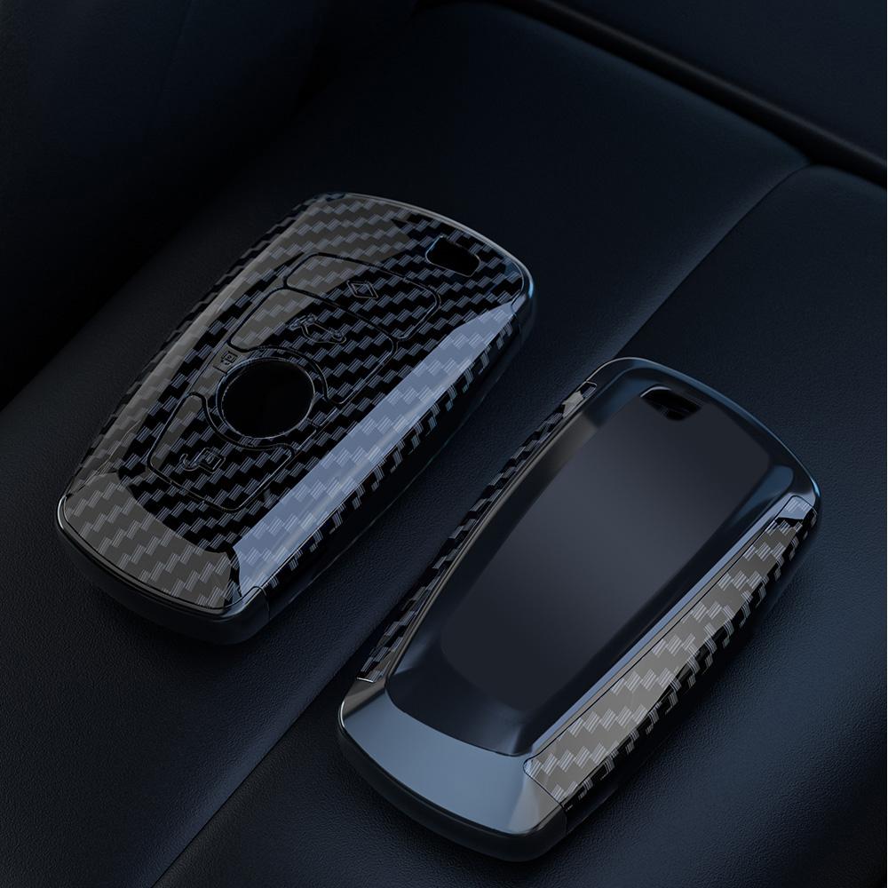 Carbon Sporty Abs Car Key Cover Case Holder Shell Bag For Bmw F30 F20 M3 M5 F10 F18 F22 F01 X3 X4 F06 F02 Keychain Accessories