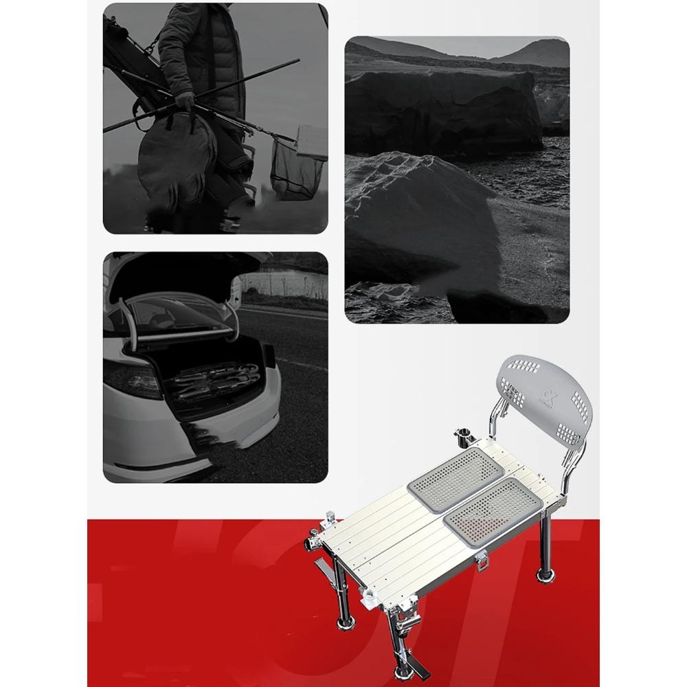 New Fishing Platform Ultra Light and Thickened Portable Chair Aluminum Alloy Multifunctional Fishing In Water Mini Easy To Carry