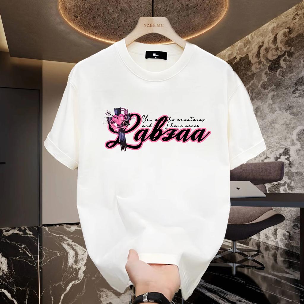 Heavy Cotton American High Street White Oversize Short-Sleeved T-Shirt Men'S Summer Tide Brand Loose Student T-Shirt Top