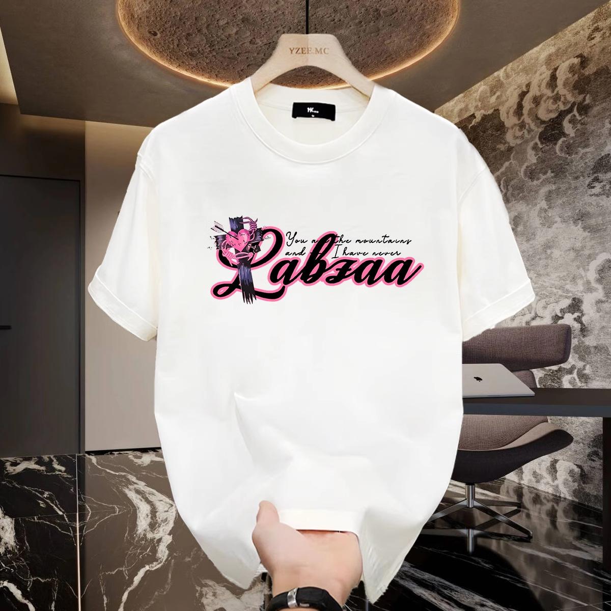 

Летняя мужская женская футболка с круглым вырезом, коротким рукавом и принтом, дышащие спортивные топы S