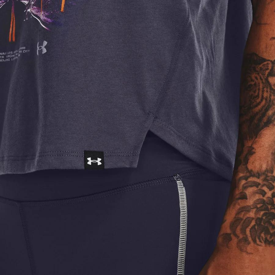 Under Armour Project Rock Worldwide Letter Print Loose Soft Quick-Dry Sweat-Absorbing Sleeveless Top Women tops 1373775-558