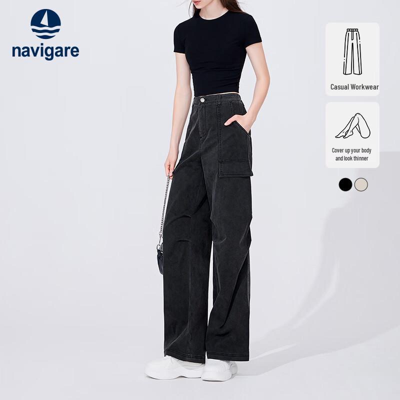 Navigare Women s Loose Fit Cargo Pants L