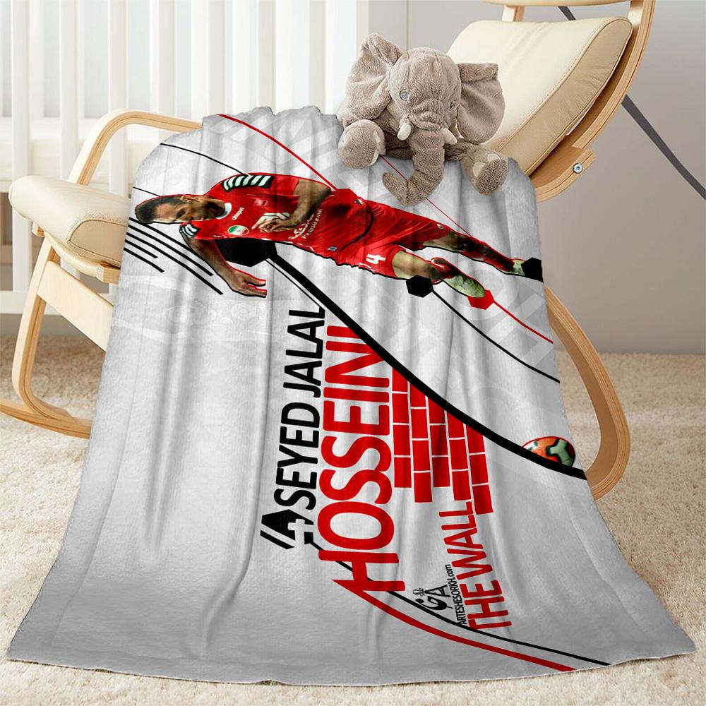 Barcelona's Messi Action Blanket Comfortable Great for Sofa Picnics Office for All Occasions Modern Style Gifts For Family Or Friends