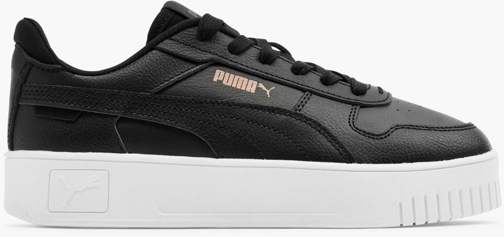 Women's Puma Carina Street Sneakers (389390) Black/black/rose Gold/white