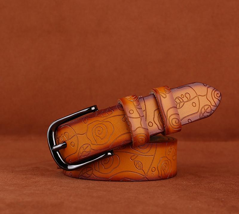 Casual Leather Girl Belt Simple Pattern Alloy Closure Daily Fashion Decoration