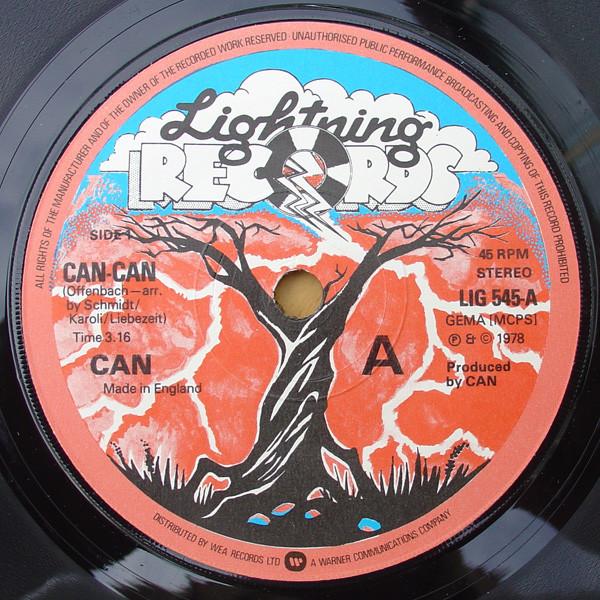 

7inch Record CAN - Can-can LIG545 LIGHTNING RECOR 1978 UK Dance & Electronica Used