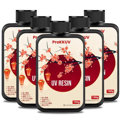 ProKKUV Resin Large Highly Resin UV Resin Resistant To Crystal Clear with a Light UV Rapid Hard Type For Beginners DIY Handmade Necklace Pendants