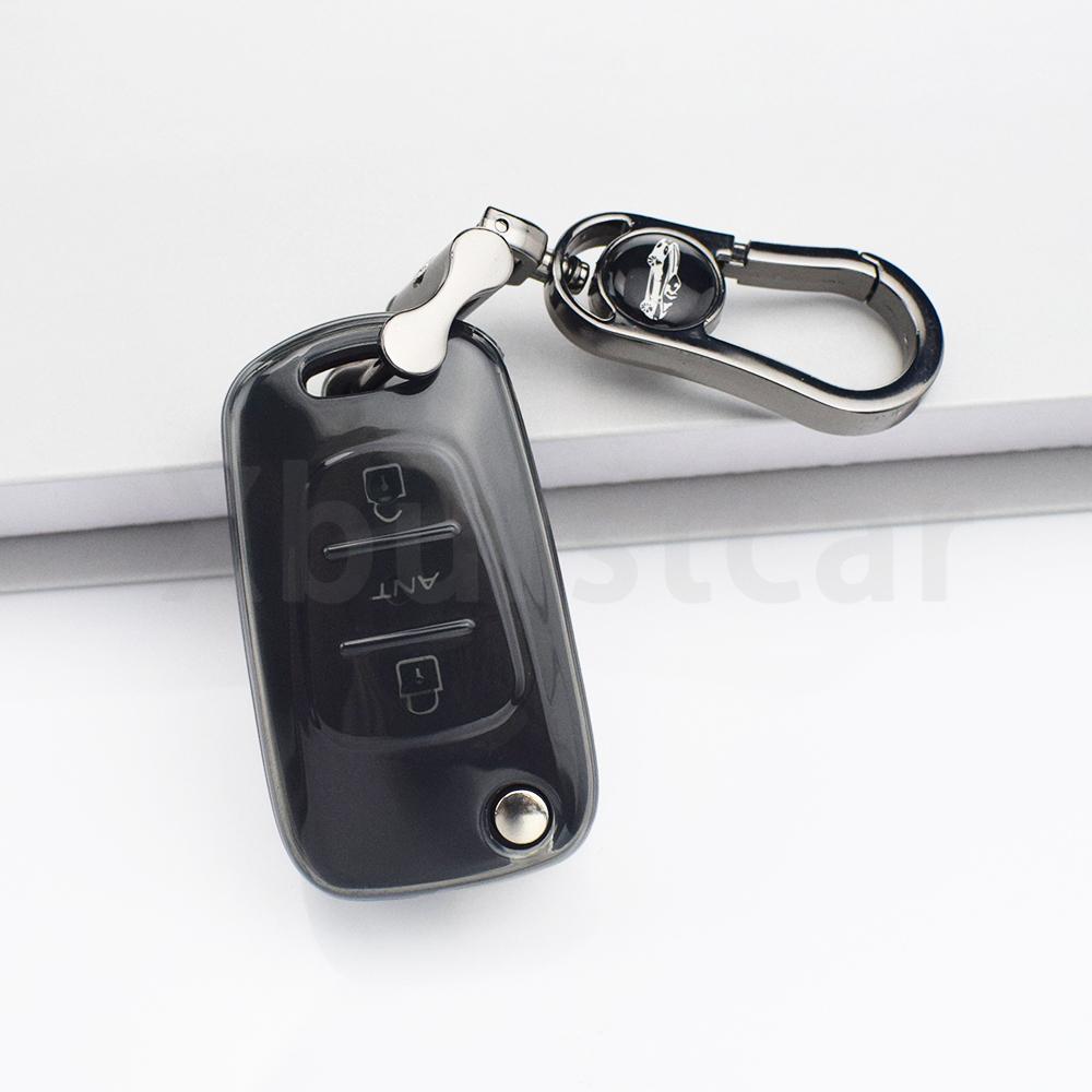 TPU Car Shell Fob Protector For Hyundai I20 I30 Elantra Azera Veracruz Veloster Kia Rio K7 K5 Sportage Sorento Key Case Cover