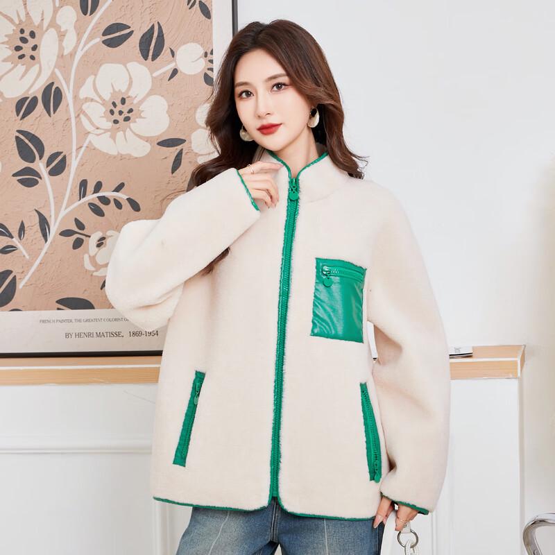 Kaiser Women's Chic Shearling Wool Coat