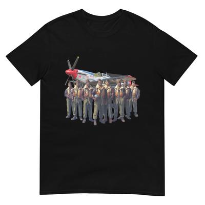 Retro Black Airmen Black History World War 2 Tuskegee Pilots T-Shirt
