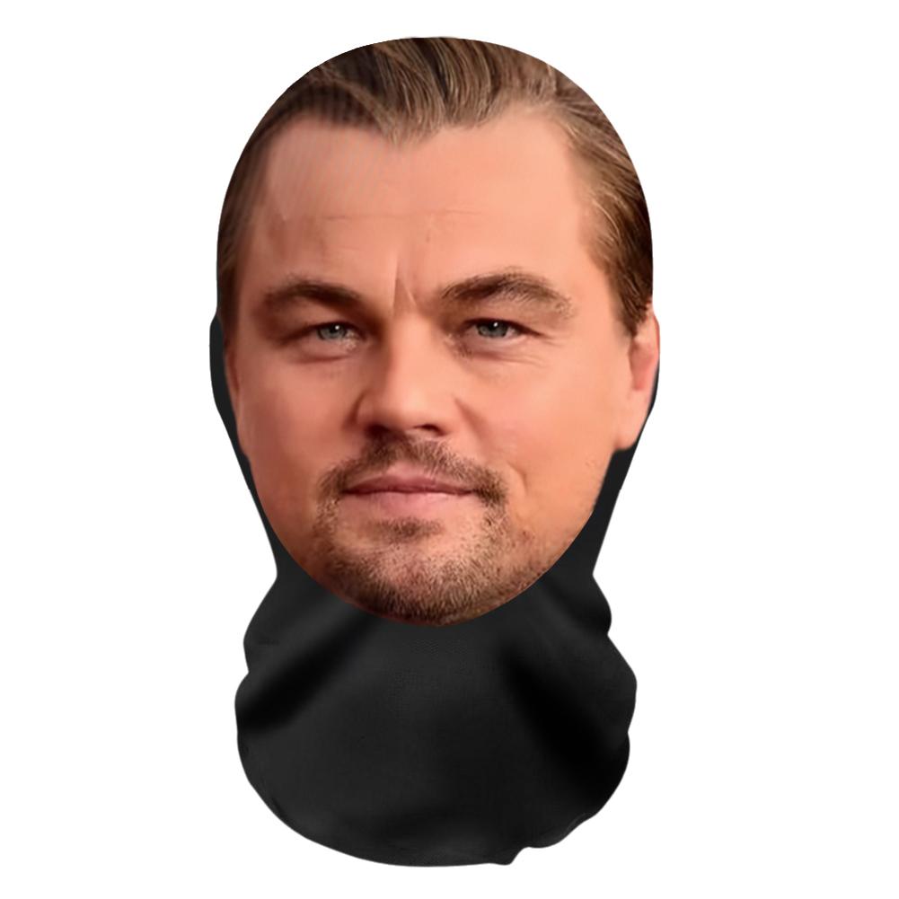 3DPattern Mesh Face Mask Head Cover Party Cosplay Props Funny Face Printed Head Scarf Famous Person Ice Silk Sunscreen Head Mask