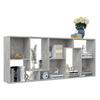 vidaXL Bücherregal Betongrau 67x24x161 cm Holzwerkstoff
