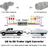 Easy Installation Trailer Connector Light Converter Trailer Light to EU Trailer Light Converter US Vehicle Connector