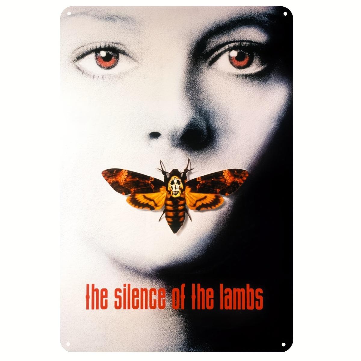 , The Silence of the Lambs Tin Sign, Funny Novelty Metal Sign, Retro, Wall Art Sign Wall Decor Gift tin sign 20X30CM