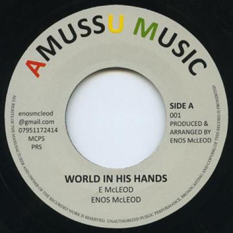 

7inch Record ENOS MCLEAD World In His Hands Dub AMM001 Amussu Music 1980 UK Reggae Ska Dub Used