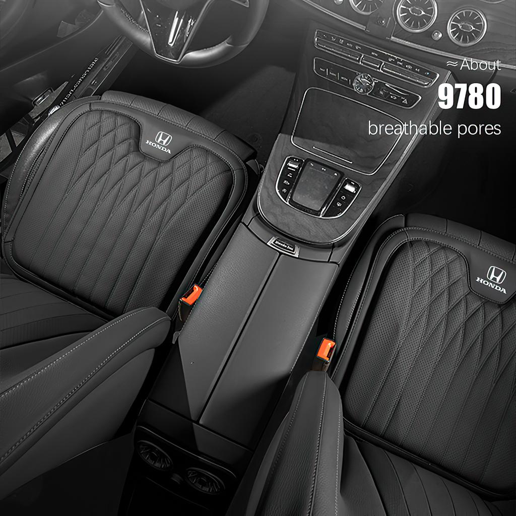 Nappa Leather Car Seat Cover Four Season Cushion Lumbar Pillow For Honda Civic Accord Fit Jazz Pilot CRV Odyssey Passport City JS1