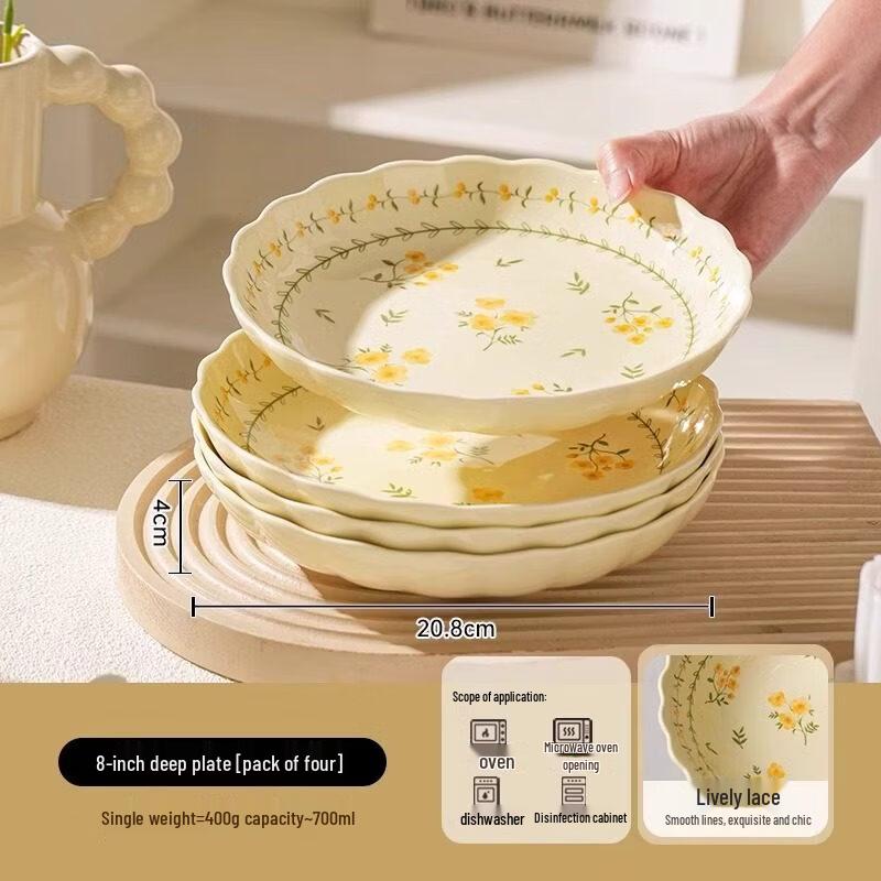 Yuzhuxun Cartoon Ceramic Rice Bowl Set