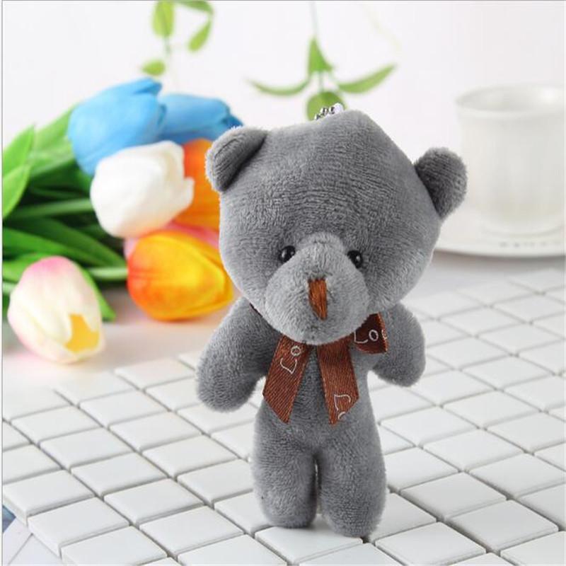 11cm Bear Plush Toys Mini  Soft Stuffed Teddy Bear Dolls Toy Small Gift for Party Wedding Keychain Bag Pendant Teddy Doll