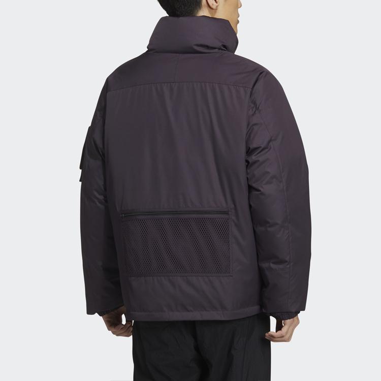 Adidas Originals Premium Reversible Warm Woven Workwear Collar Sports Down Jacket Men Jackets Purple GT7291