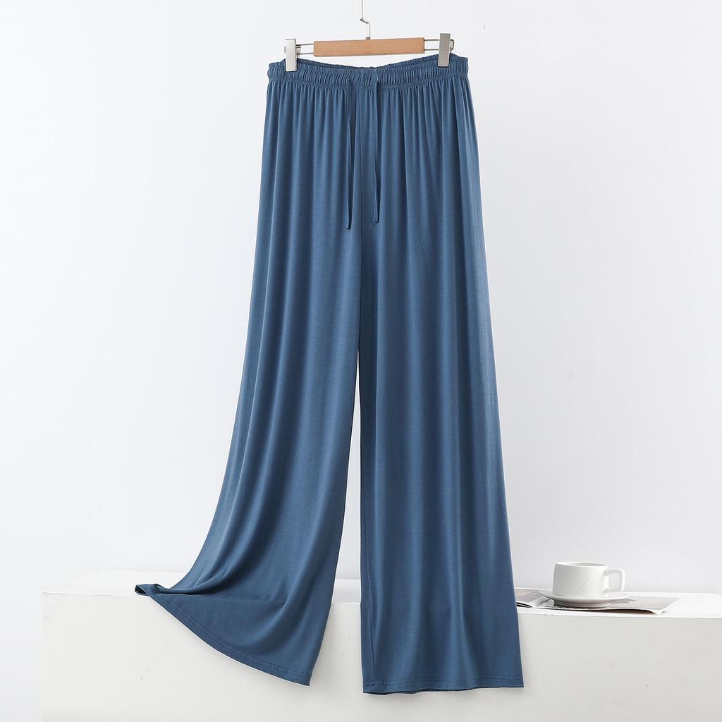 Women's Plus Size High Waist Modal Wide Leg Summer Pants