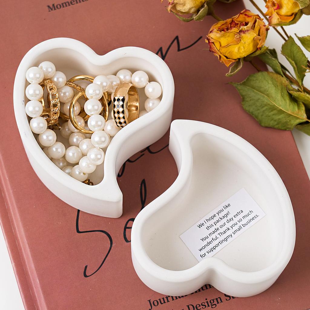 3D Herz Kerzenglas Silikonform DIY Liebe Sukkulenten Pflanzenübertopf Gussformen Gips Harz Schmuck Aufbewahrungsbox Basteln