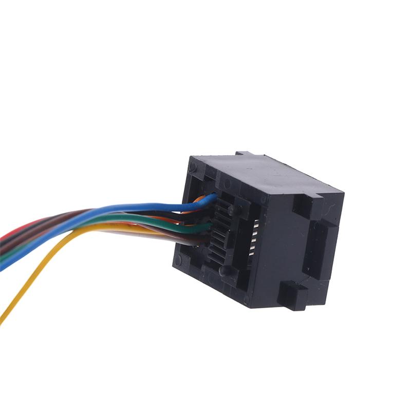 5Pcs 616E 623K 616M 641D Rj11\Rj12\Rj45 Female Socket For Internet Phone With Cable 15Cm