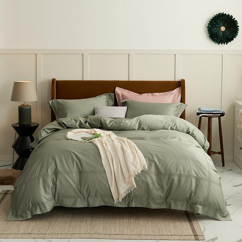 100S Sateen Long-Staple Cotton Wedding Red Duvet Cover Set - Pure Cotton Bedding for Newlyweds