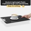 Plastic Clipboards, A4 Black Clip Board 8.5x11 for Classroom, Students, Kid, Woman, Size 9" x 12.5" with Low Profile Clip, Office & School Supply