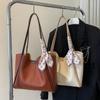 Tote Bag Silk Scarf Straps Handbag Large Capacity PU Underarm Bag Women PU Shoulder Bag Lady