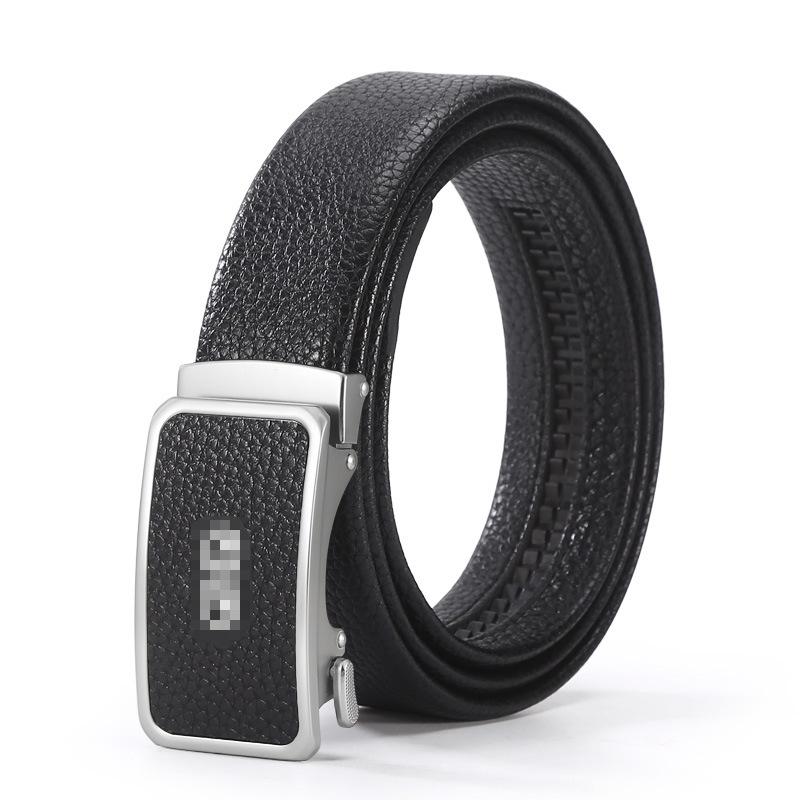 

Мужской ремень из липкой кожи с автоматической пряжкой, легкий деловой двухслойный ремень из коровьей кожи