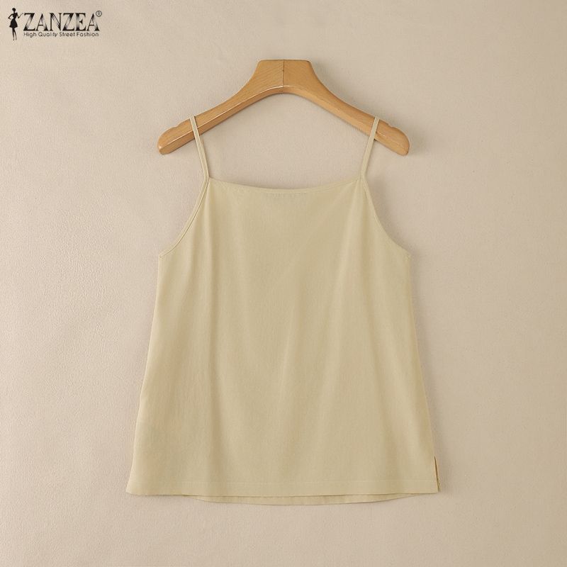 ZANZEA Women Casual Straps Sleeveless Slip Tops Camisoles