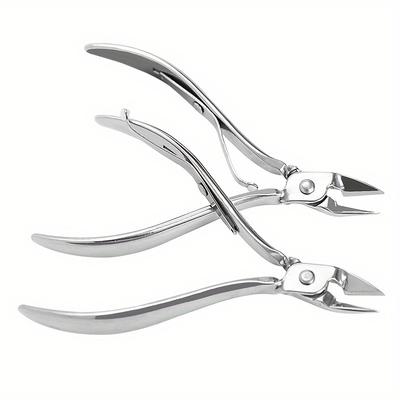1 pieza Cortauñas profesional de acero inoxidable para cutículas, Herramienta de precisión para manicura y pedicura, Eliminación segura de cutículas, Cuidado y arreglo de uñas, Sin aroma