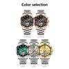 POEDAGAR Top Luxury Men Watch Automatic Date Week Man Wristwatch Hollow Tourbillon Mechanical Stainless Steel Watches