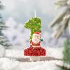 Innovative Santa Claus Number Candle 0-9 Handmade DIY Decoration Christmas Atmosphere Products