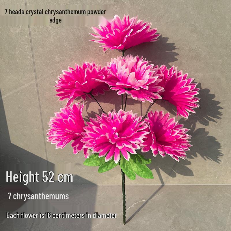 Qingming Chrysanthemenstrauß: Seidenblumen (künstlich) für das Gräberfegen und Friedhofsgedenken