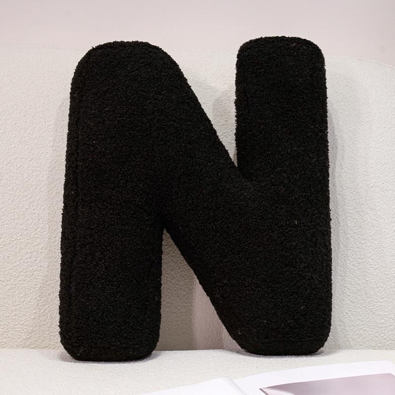 26 English Letters Plush Toy Cartoon Cushion Stuffed Doll Decoration Bedroom