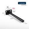 T-Shaped Invisible Load-Bearing Bracket: Concealed Floating Shelf Hardware for Wall-Mounted Partitions